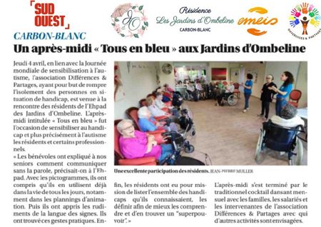 Orpea Les Jardins D'Ombeline autisme