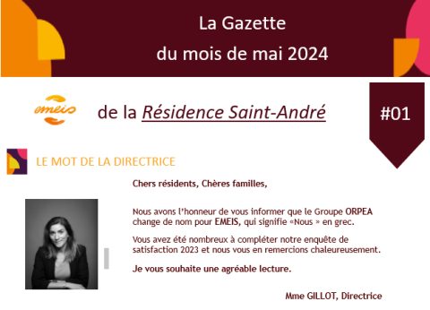 orpea saint andré gazette