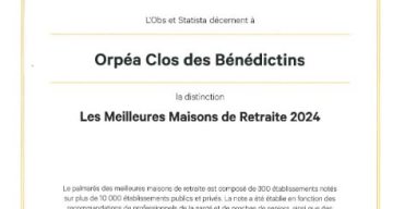 le clos des benedictins certificat