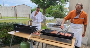 les jardins de Saintes repas